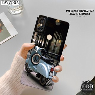 REDMI HP XIAOMI 最新小米紅米 S2 軟殼時尚手機殼 Vespa 手機殼小米紅米 S2 矽膠 Tpu Pr