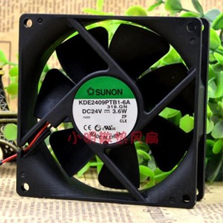 #冰峰散熱#KDE2409PTB1-6A原裝建準SUNON 24V3.6W 90*90*25變頻器風扇