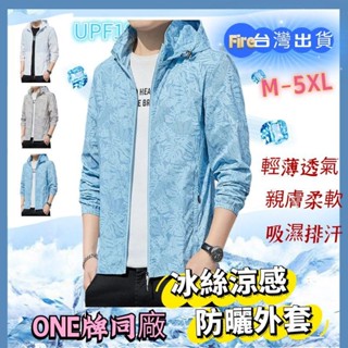 尺碼 M-5XL 大碼 防潑水 耐磨 可拆卸帽 夏季男士防曬衣 涼感面料 輕薄透氣防曬外套 薄外套 釣魚服 速幹防曬服