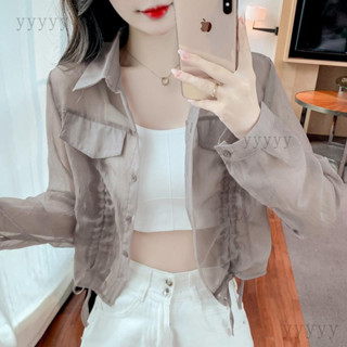 防曬衣女款夏季新款輕薄透氣抽繩襯衫外套設計感小眾短款上衣