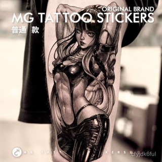 🔥 熱賣 MG tattoo 歐美特工女郎大圖花臂腿部性感個性男女防水紋身貼紙潮 時尚 百搭 ins