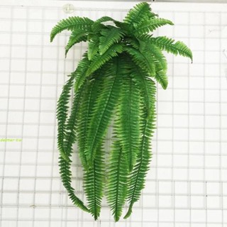 DELMER波斯葉,塑膠藤條蕨類植物,簡單大壁掛人工蕨類植物餐廳