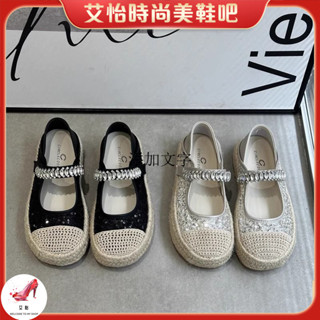 Fashion🎉單鞋女2025春季新款法式漁夫鞋懶人一腳蹬小香風銀色平底瑪麗珍鞋懶人鞋 時尚鞋 平底鞋 高跟鞋
