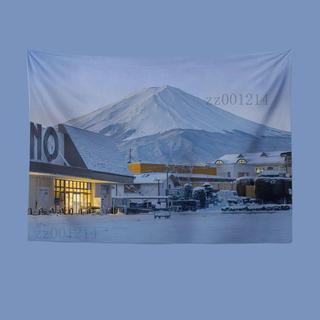 【富士山下】背景布 風景 ins 臥室 裝飾 牆布 房間 宿舍 佈置 掛布 直播布 背景牆 拍照 佈置 掛毯 窗簾 裝飾