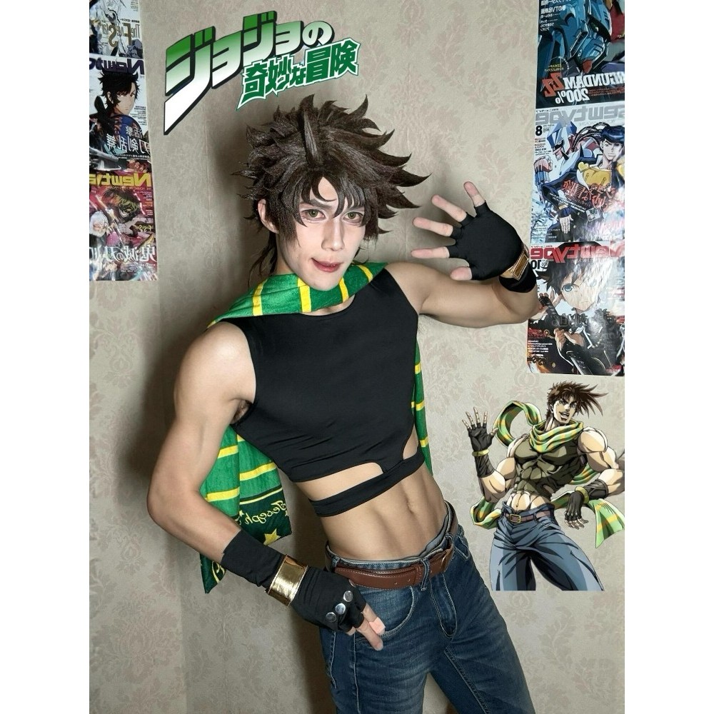 現貨二喬cos二喬cos服喬瑟夫喬斯達二喬套裝喬瑟夫喬斯達cos服