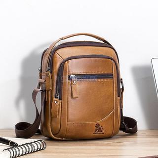 免運🛒全場8折👜STEEL LION牛皮男士單肩包真皮時尚百搭斜挎包多功能大容量手提包 男包 包包