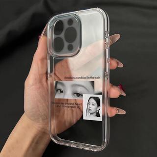 jennie金珍妮眼神太空手機殼適用於蘋果17/16透明iphone14透明15