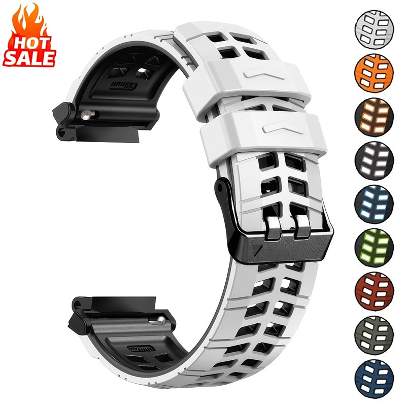 透氣運動矽膠錶帶兼容 Amazfit T Rex Pro T-Rex 3/T-Rex 2 /T-Rex 2 Ultra 