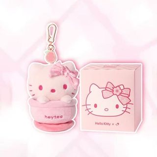 🔥 蝦皮爆款 🔥HelloKitty喜茶聯名新品口金包高顏值毛絨掛件公仔奶茶杯玩偶