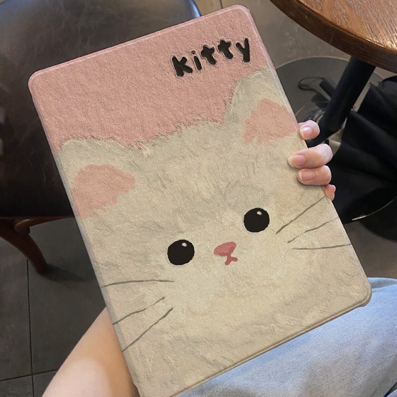卡通满屏猫咪 防摔 保護套蘋果iPad 11A16 10 9 8 7 pro Air5 Air4 mini6 10.9吋
