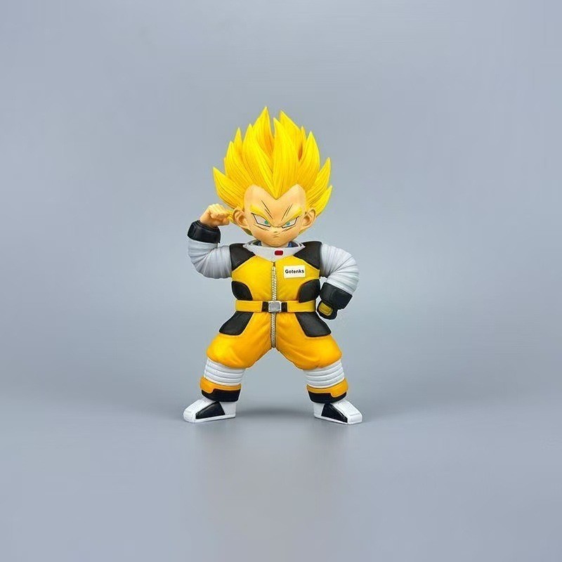 七龍珠新品 Q版七龍珠宇航服悟天克斯 Q版超級賽亞人宇航服悟天克斯 Q版宇航服超級賽亞人悟天克斯 貝吉塔克林悟飯悟空擺件