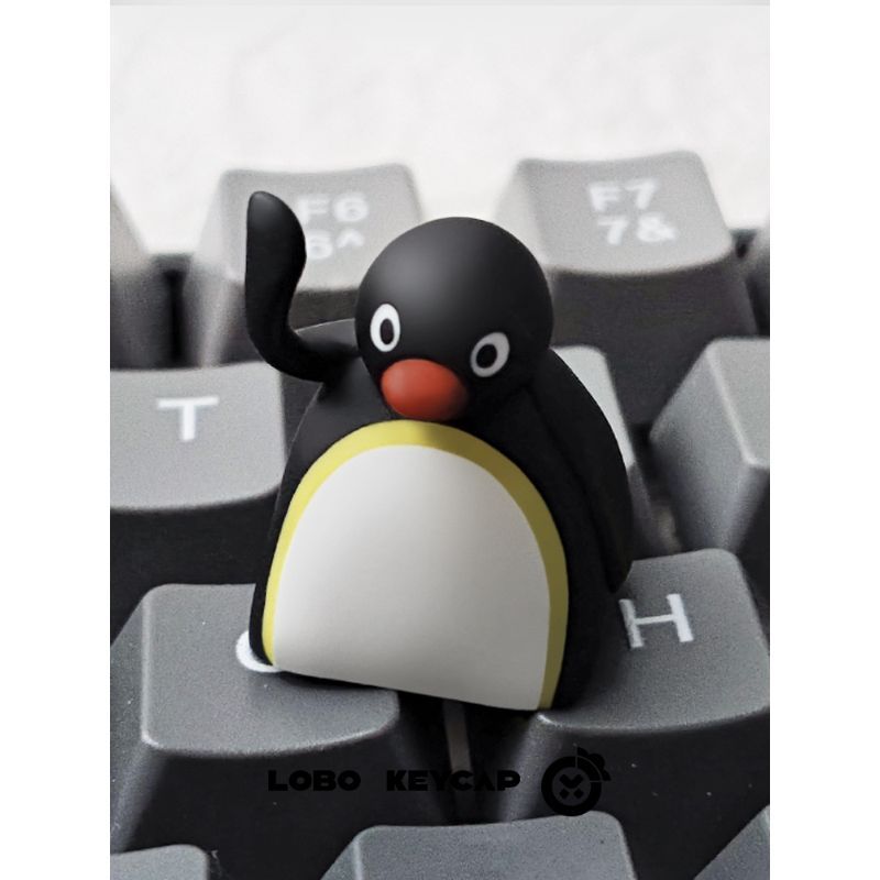 PINGU企鵝個性鍵帽單個可愛樹脂創意機械鍵盤帽客製化替換ESC禮物 個性鍵帽 機械鍵盤 生日禮物 禮物 週邊 【TB】