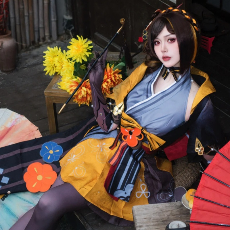 🔥臺灣出貨 免運🔥原神cos服稻妻城韆織cosplay服裝動漫遊戲二次元和風全套女裝c服