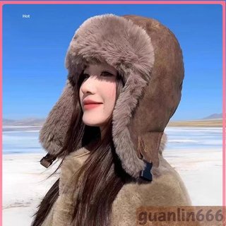【臺灣出貨】皮帽子雷鋒帽男冬季加厚飛行員保暖帽女東北防風寒騎車護耳大頭圍-良品雅物
