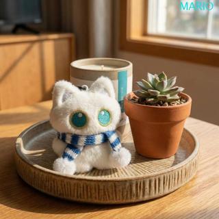MARIO 黑貓掛繩,Ker Ring Good Luck 毛絨貓鑰匙扣,吊飾掛飾可愛包掛