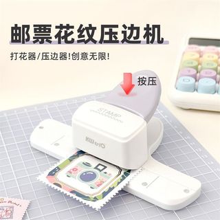 🌿臺灣出貨🌿可得優郵票邊壓花器花邊剪子手工diy手帳壓紙異形郵票框打孔器ins2026新品