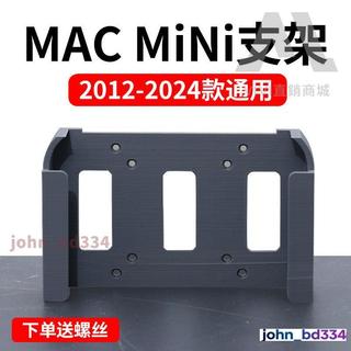 台灣出貨 免運 適用Mac mini主機收納支架顯示器蘋果M1M2壁掛宜家洞洞闆配件保護