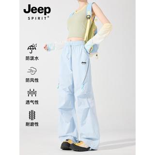 JEEP休閒褲女款夏季2026新款時尚冰涼傘兵運動戶外登山工裝褲JEEP休閒褲女裝2026夏季漏水