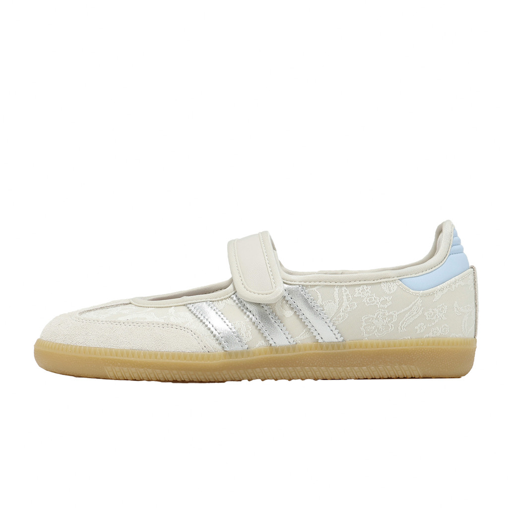 adidas 休閒鞋 Samba Jane W 女鞋 米白銀 Liberty London 瑪麗珍鞋 IH6978
