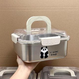 全店促銷🎁德國廚匠304不鏽鋼密封保鮮盒帶蓋食品級大容量餐盒便攜手提飯盒
