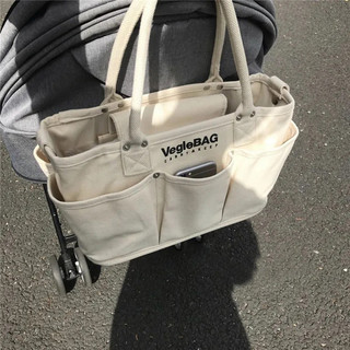 特價💡bag多功能母嬰包日本vegie 媽媽咪包帆布包女斜挎大容量手提託特包單肩包 媽媽包 寶寶外出包 分隔包 育兒包
