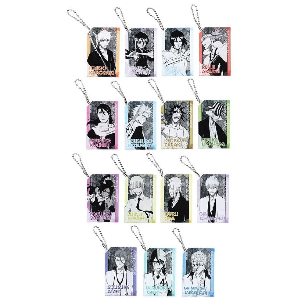 死神＿盲抽＿原畫 壓克力磚 吊飾 骨牌 黑崎一護 白哉 冬獅郎 夜一 市丸銀 藍染 葛力姆喬 烏爾奇奧拉