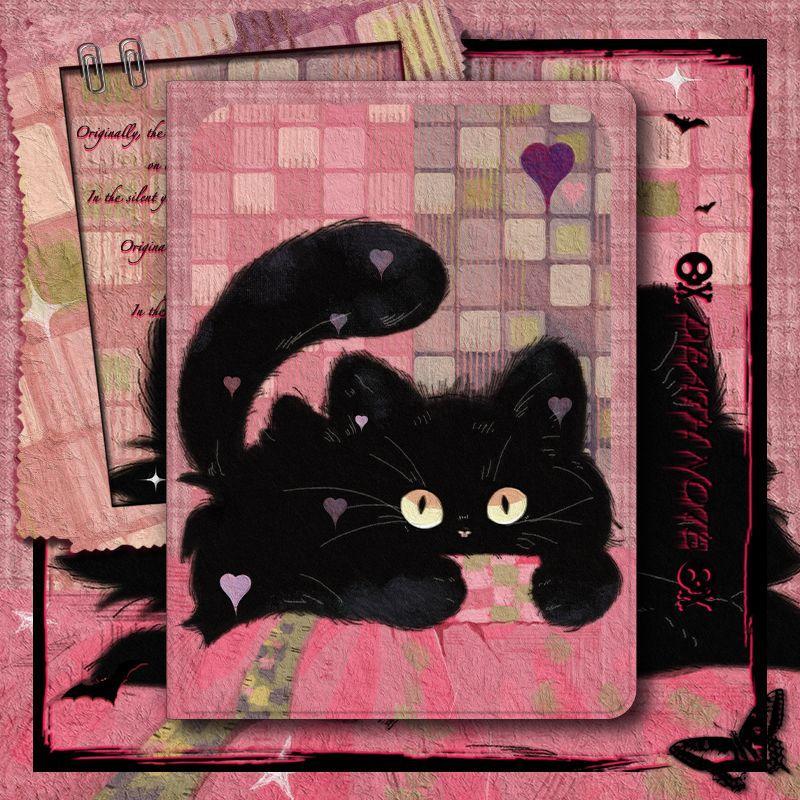卡通原创黑猫 防摔 蘋果iPad pro Air5 Air4 mini6 11A16 10 9 8 7 10.9吋保護套