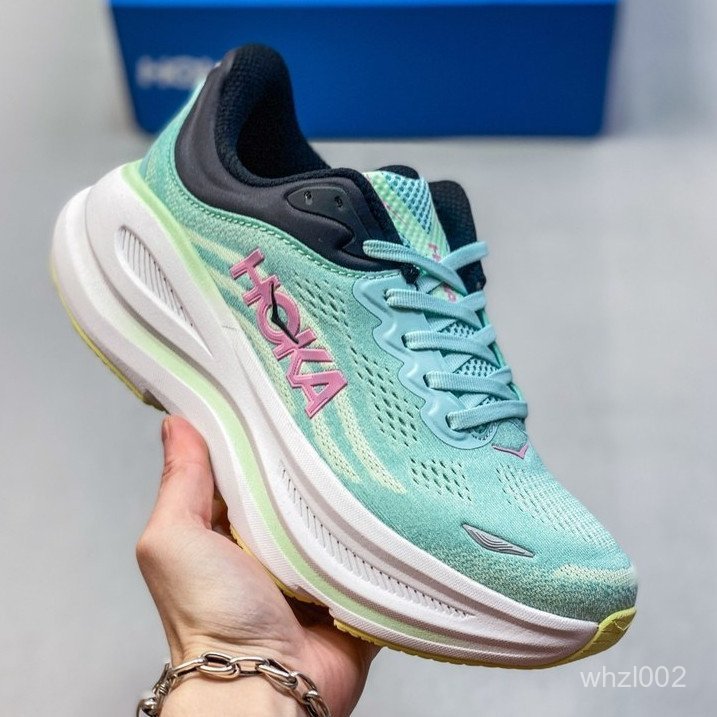HOKA Bondi 9 馬拉松厚底跑鞋-防震耐磨運動鞋