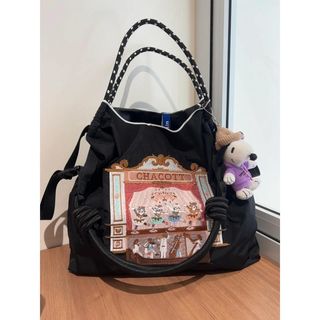 🍓臺灣*出貨🍓日系ball chain刺繡芭蕾舞臺劇環保袋購物袋斜挎帆布包通勤單肩包
