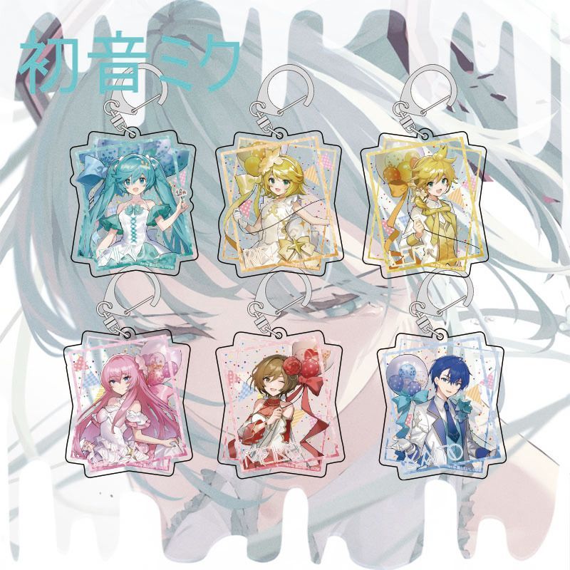 臺灣出貨🎐 初音未來虛擬歌手Miku周邊亞克力掛件鏡音鈴音5.5cm