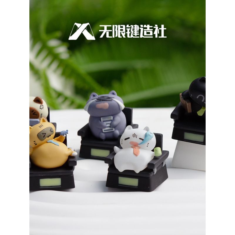 社畜喵個性鍵帽單個創意樹脂可愛機械鍵盤帽客製化ESC打工人禮物 個性鍵帽 機械鍵盤 生日禮物 禮物 週邊 【TB】