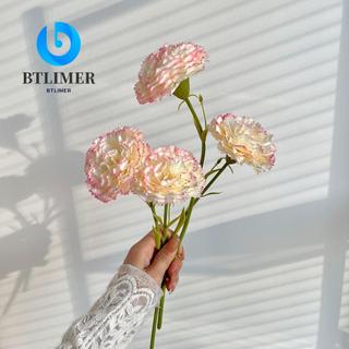 BTLIMER仿真花絲花單人康乃馨仿真花康乃馨假花
