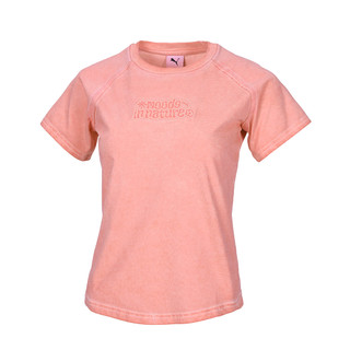 Puma 上衣 Moods In Nature Washed 粉紅 短袖 洗舊 女款 637346-26 [ACS]