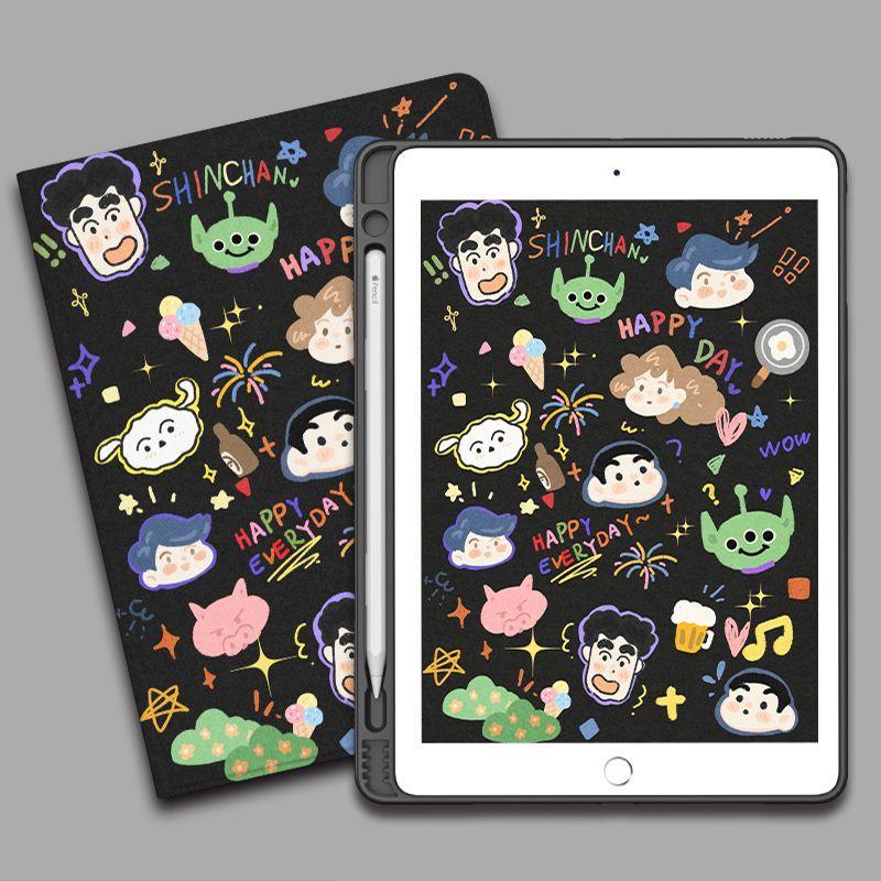 小新可爱卡通 防摔 蘋果iPad pro Air5 Air4 mini6 11A16 10 9 8 7 10.9吋保護套