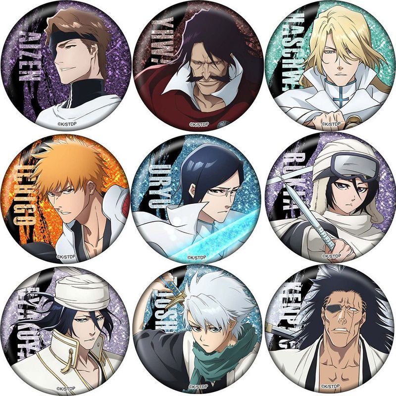 Bleach 死神周邊徽章 黑崎一護朽木露琪亞浦原喜助朽木白哉吧唧