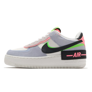 Nike 休閒鞋 Wmns AF1 Shadow 女鞋 藍 拼接 微厚底 CU8591-101 [ACS]