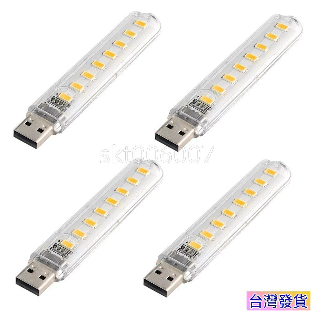🔥免運台發🔥USB小夜燈野營燈帶外殻隨身led燈護眼燈充電寶電源燈U盤燈鍵盤燈
