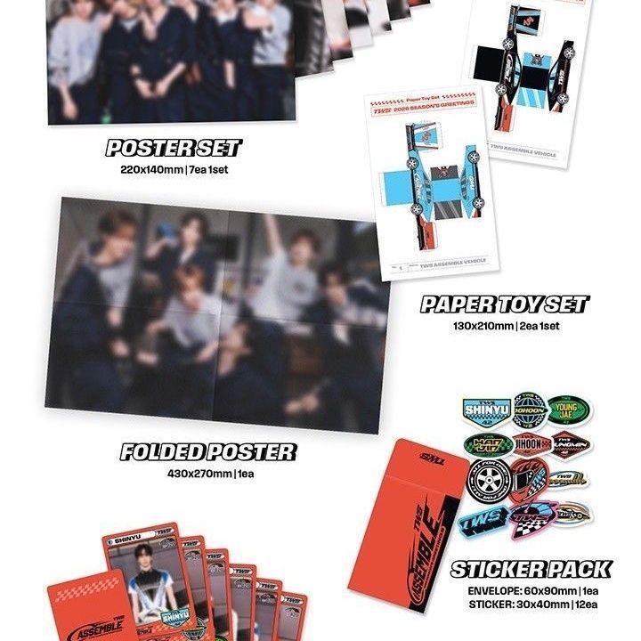 ⭐韓國正版代購⭐【正版】TWS吐司2026年臺歷官方正版成員set申惟金道勳韓振【2月22日發完】