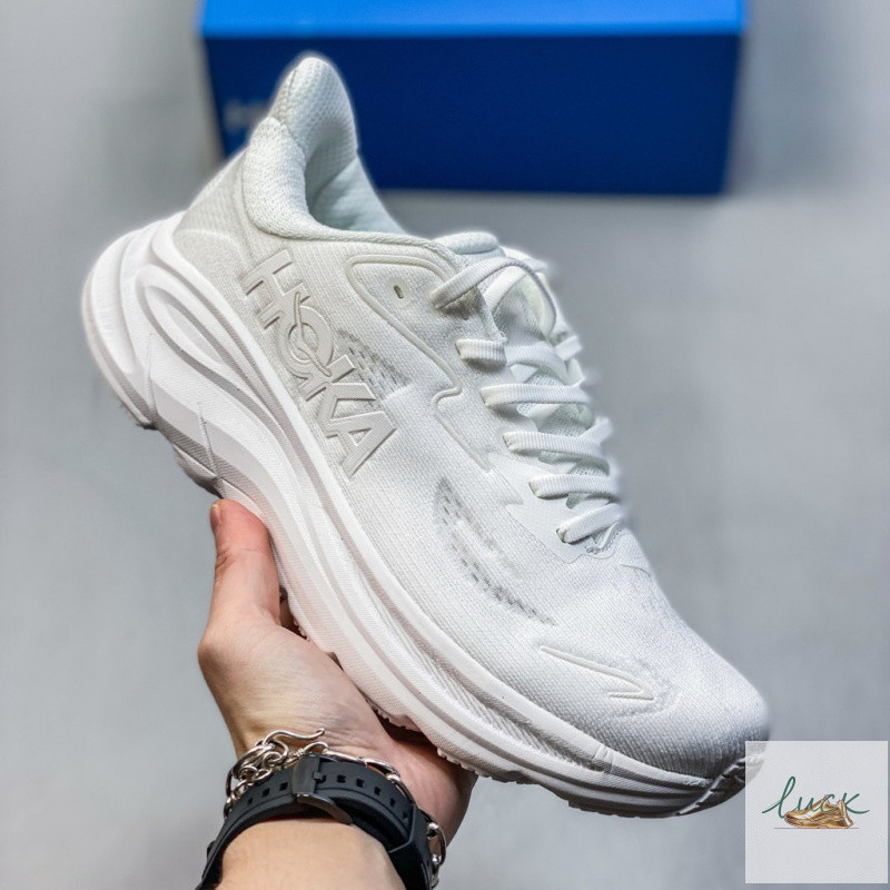 HOKA HOKA ONE ONE Clifton 10 跑鞋純白厚底舒適減震耐磨尺碼 3647 UNXL