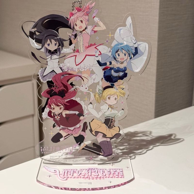 2026 動漫魔法少女魔法少女小圓要小圓明明明和村櫻京子 Tomoe Mami Miki Sayaka 亞克力人偶架模型