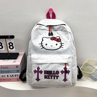 精品推薦🌸【4.3】雙肩包新款可愛小眾揹包高中學生初中印花書包hellokitty書包