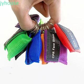 JYHOUSE CPR 面罩,單向閥一次性緊急面罩,戶外工具尼龍袋專業口呼吸復甦器面罩成人兒童