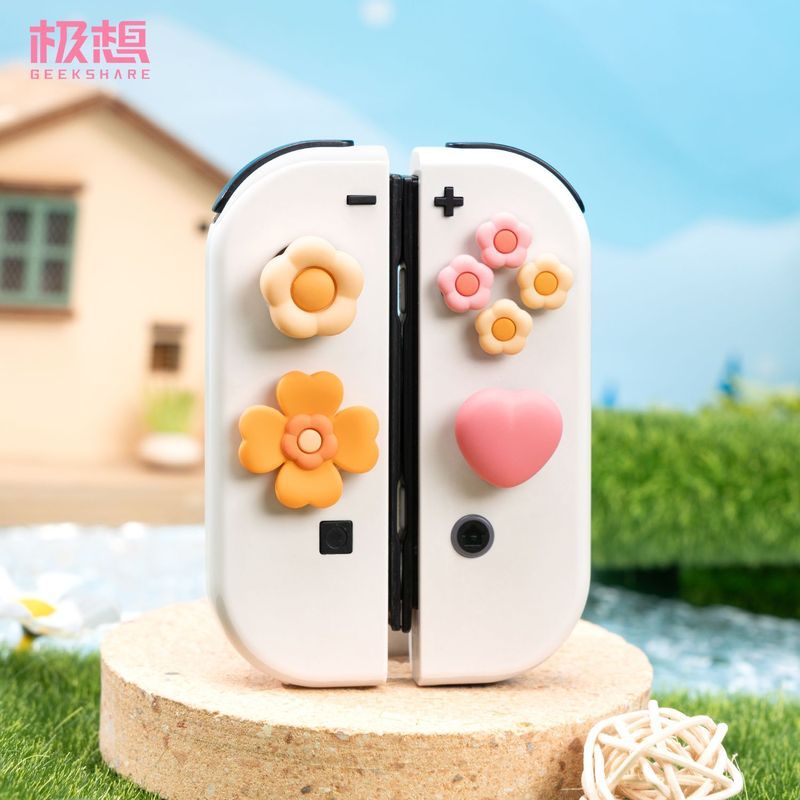 【桃園出貨】極想 任天堂switch2按鍵貼ns2代搖桿帽oled十字貼鍵帽遊戲機配件