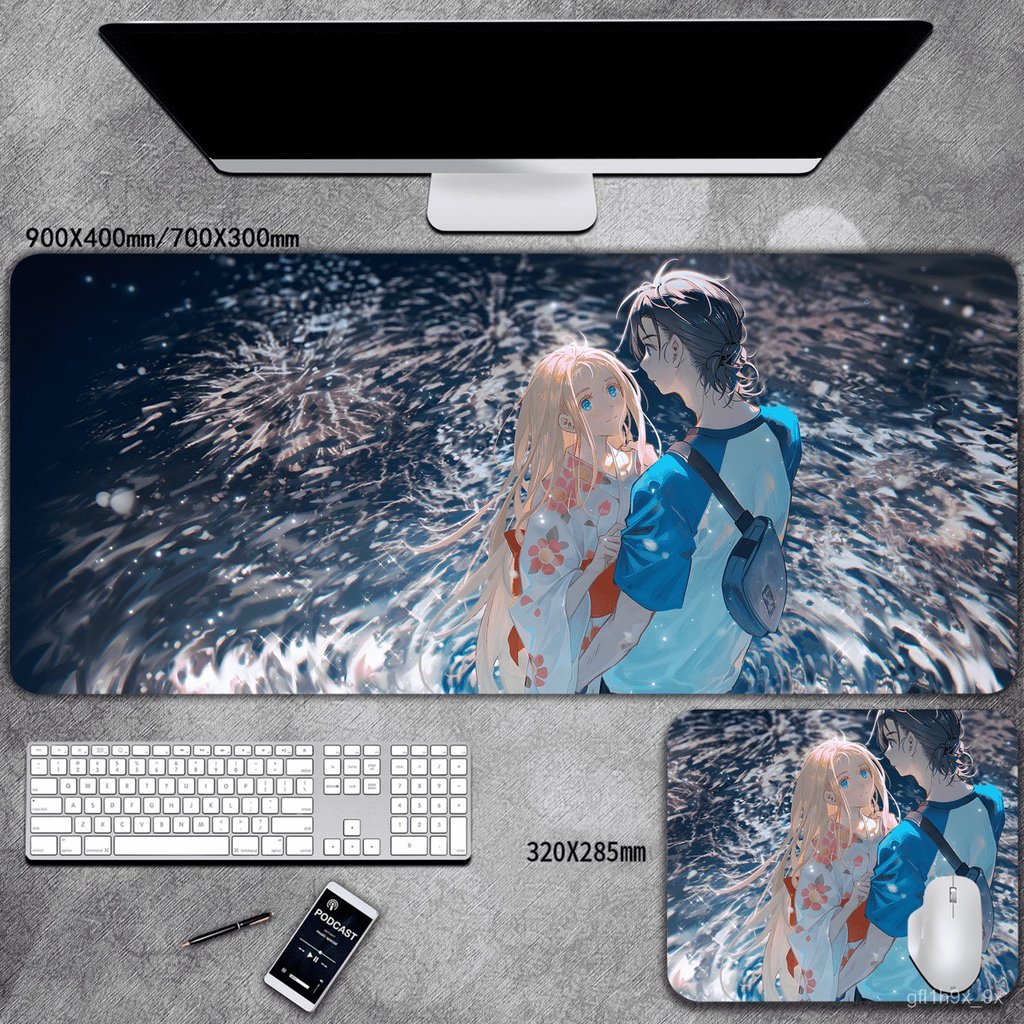 【免運】夏日重現滑鼠墊桌墊 小舟潮 南方日鶴週邊超大高清鎖邊書桌墊鍵盤墊 M3SN