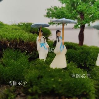 免運🔥人偶 微景觀人偶 苔蘚人偶 盆景人偶 假山人偶 奇石人偶 少女撐傘人偶 古風人偶 手繪人偶 微景觀裝飾 園藝擺
