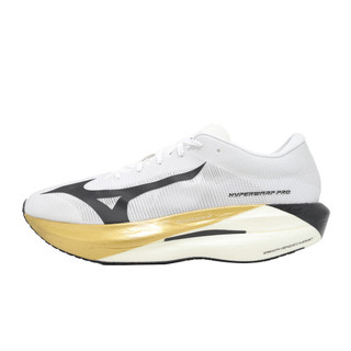 Mizuno 美津濃 競速跑鞋 Hyperwarp Pro 男鞋 白 黑 輕量 厚底 馬拉松 J1GC2674-01