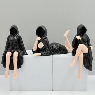 新品 黑袍女王手辦萬聖節Mysterious statue車載裝飾周邊擺件