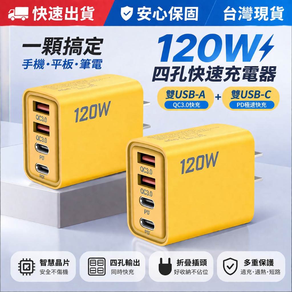 【現貨+極速隔日達🔥PD多口豆腐頭 Type-C充電器 豆腐頭 充電頭 USB豆腐頭 卓充電頭 蘋果充電頭 多孔充電頭