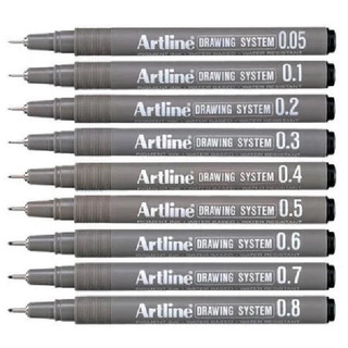 Shachihata Artline 寫吉達 代針筆 黑色 代用針筆 耐水性【金玉堂文具】