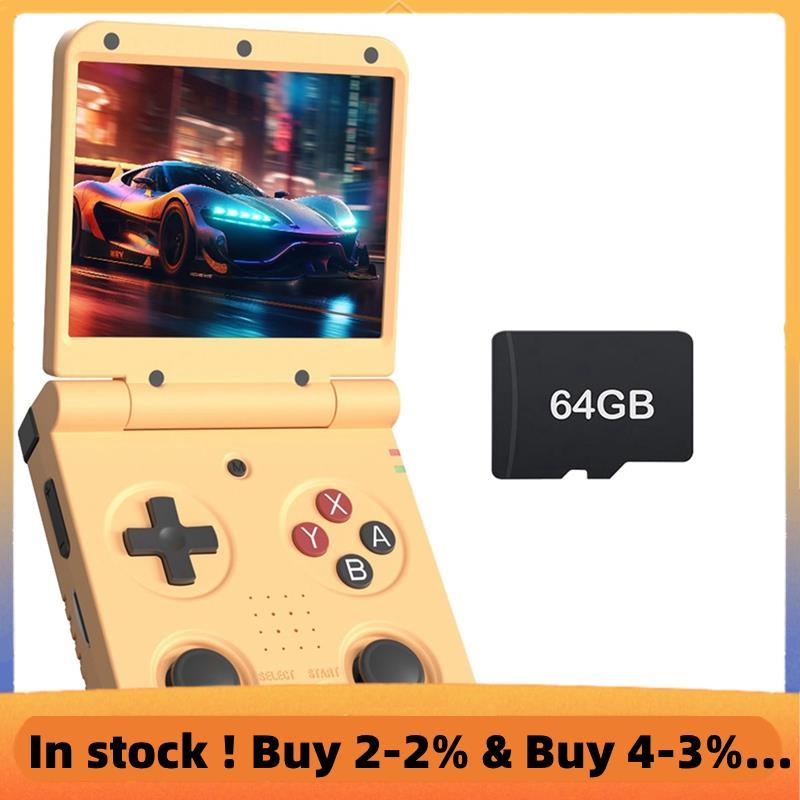 - 兼容便攜式遊戲手柄 Flip V2 手持視頻遊戲機 64GB 3.5 英寸 IPS 屏幕開源設計 B